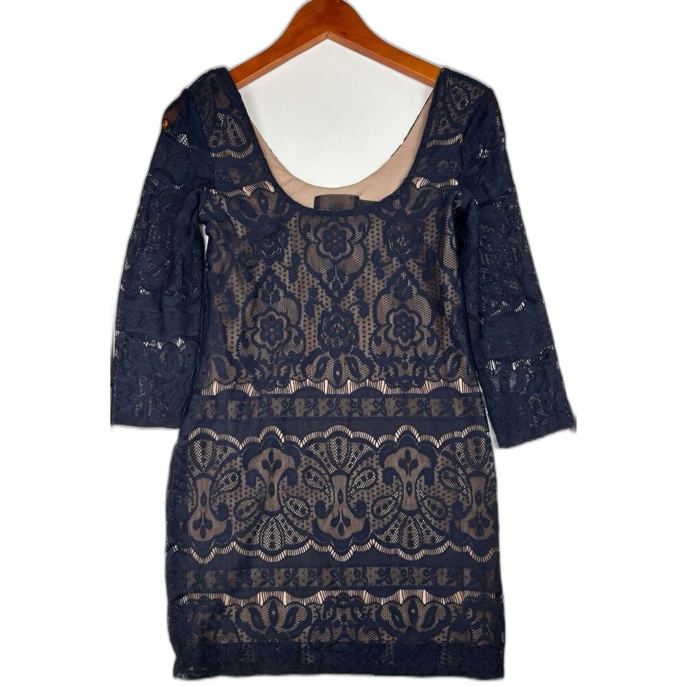 Women’s Whimseygoth Witchy Cocqette Black Lace Mini Dress Size S